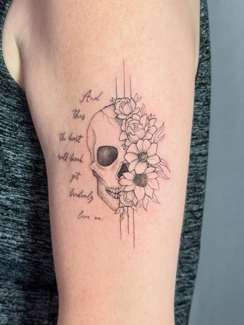 Something soft and alive, even in the darkest places. 🖤  #tattoo #finelinetattoo